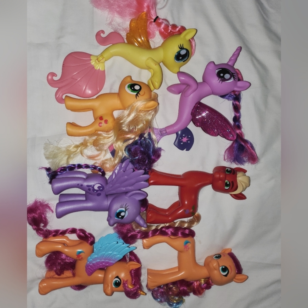 : Lot of 7 My Little Pony A New Generation and mermaid  sea ponies seapony
